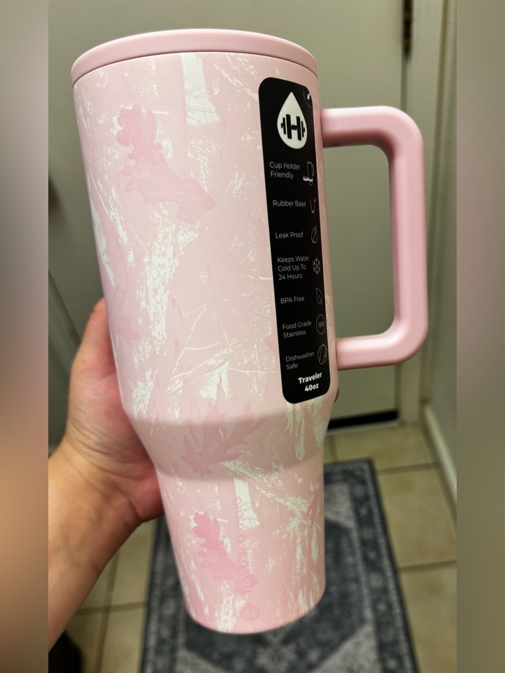HydroJug 40oz Traveler Unreleased “PINK CAMO”